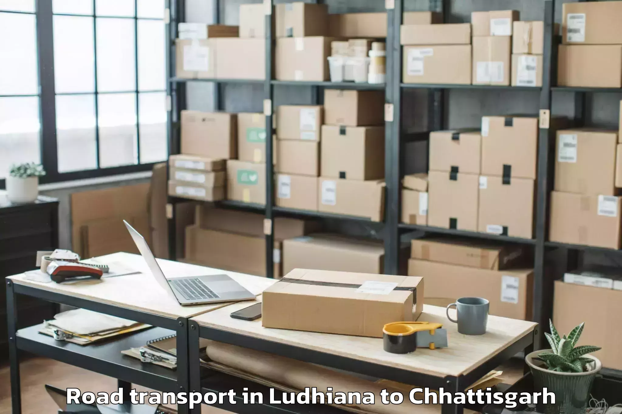 Professional Ludhiana to Chirmiri Road Transport